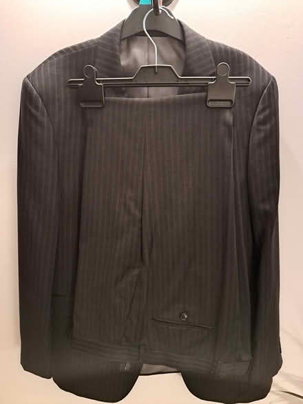 Photo of free Grey pinstripe suit (Bradford BD13) #1