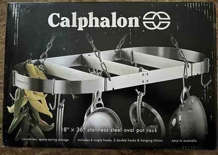 Photo of free Calphalon Stainless Steel Pot Rack (Waring Station 20874) #1