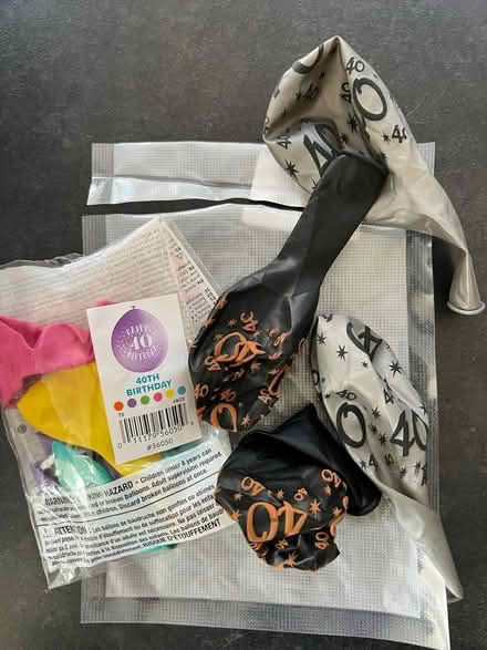 Photo of free 40th Birthday banner/balloon/topper (Welwyn AL7) #3