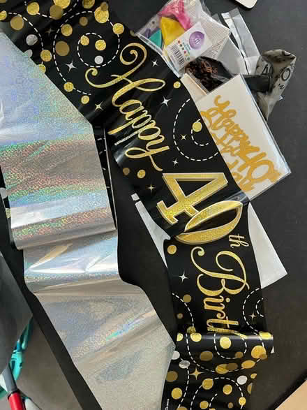 Photo of free 40th Birthday banner/balloon/topper (Welwyn AL7) #1
