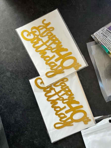 Photo of free 40th Birthday banner/balloon/topper (Welwyn AL7) #2