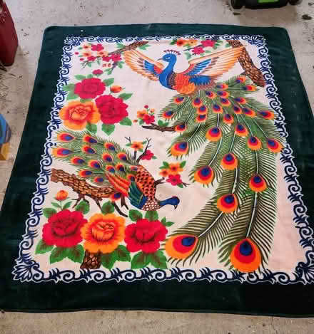 Photo of free Blanket/Throw Peacock Design (High Falls) #1
