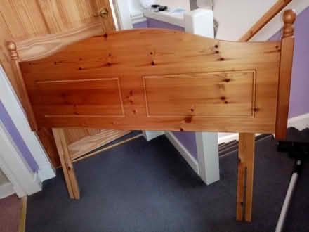 Photo of free Standard double-bed sized headboard, wooden (Glenury AB39) #1