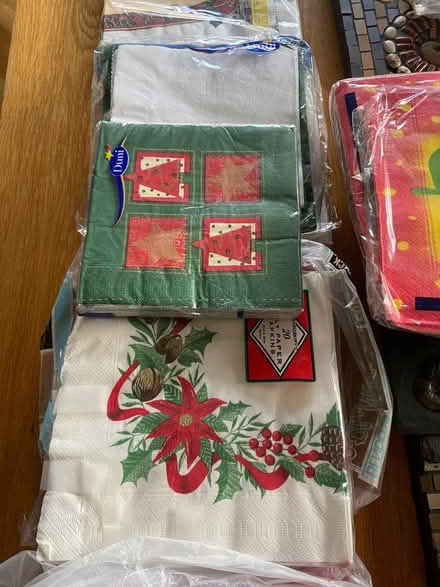 Photo of free Xmas paper table napkins etc (Bloomfield) #4