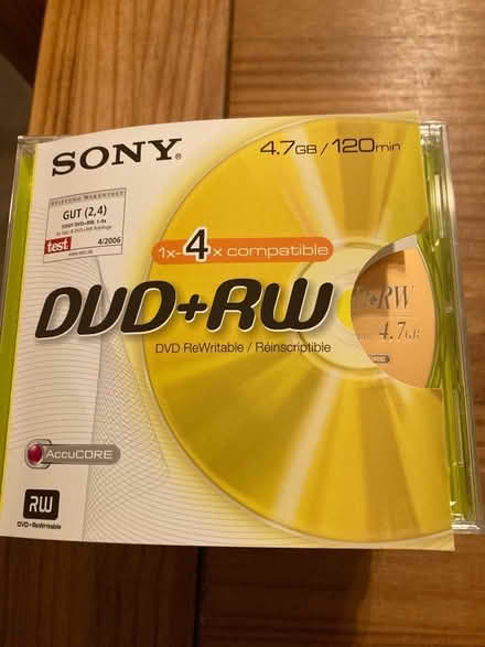 Photo of free Sony rewritable DVDs (Christchurch BH23) #1