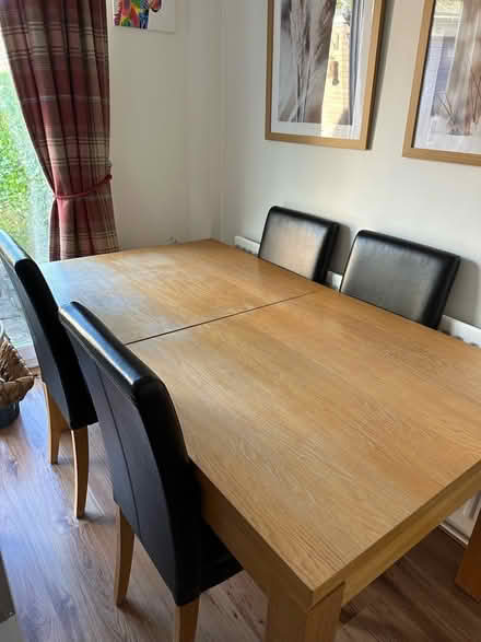 Photo of free XL extendabke table & 4 chairs (B76 Sutton Coldfield) #3