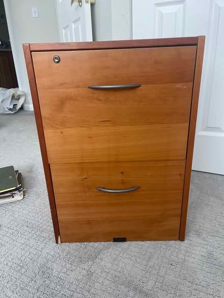 Photo of free Solid wood filing cabinet (Gunbarrel area) #1
