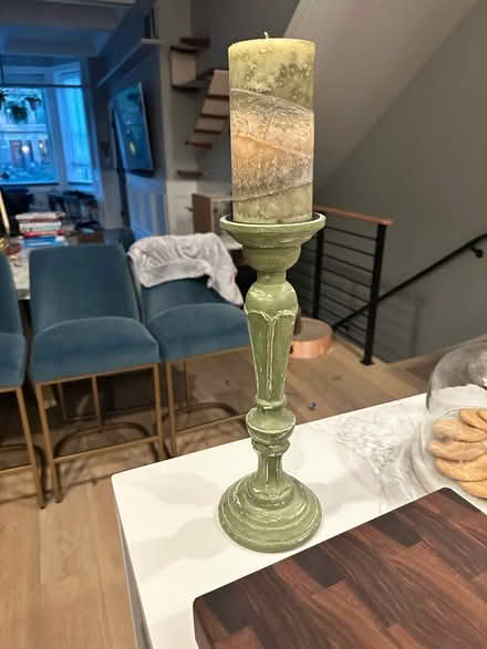 Photo of free Candle and holder (Columbia Heights) #1