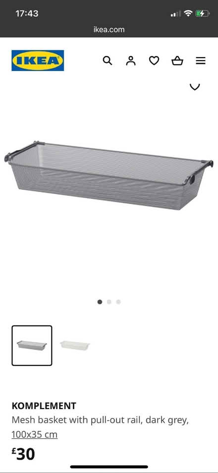 Photo of free IKEA pax komplement basket (Common Edge FY4) #2