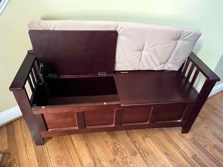 Photo of free Bench with cushion (Chester Springs) #2
