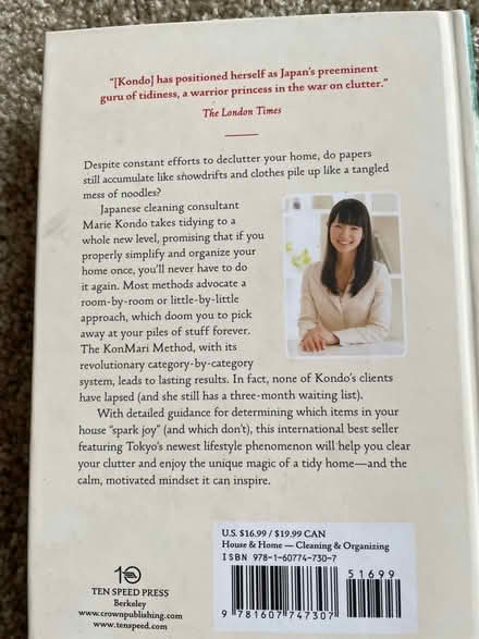 Photo of free Marie Kondo book (Geneva (Mill Creek North)) #2