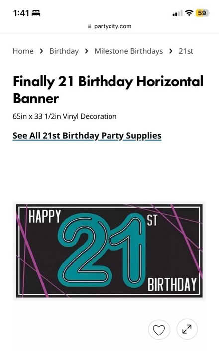 Photo of free 21st birthday decorations (West side Detroit) #1