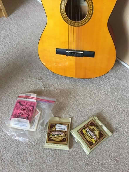 Photo of free Marlin Acoustic Guitar with new medium & light strings (Whiston Lane Ends L35) #4
