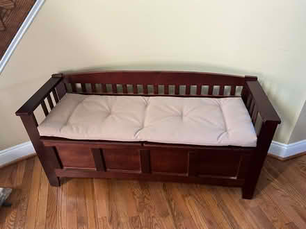 Photo of free Bench with cushion (Chester Springs) #1