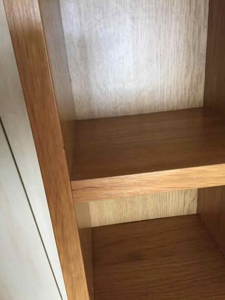 Photo of free Media Storage Tower - Ikea, Billy, Oak shelving unit (Whiston Lane Ends L35) #2