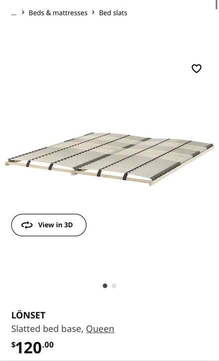 Photo of free IKEA Hemnes Queen Bed + Slats (NoMa) #1