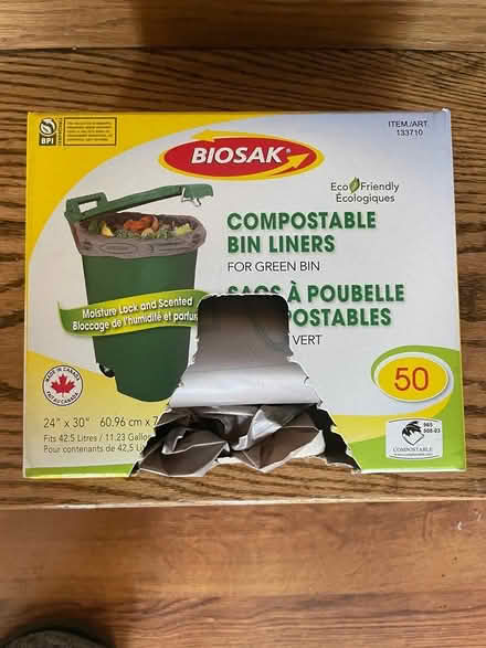 Photo of free Large compost bin liners (Derry/Bronte Rd) #1