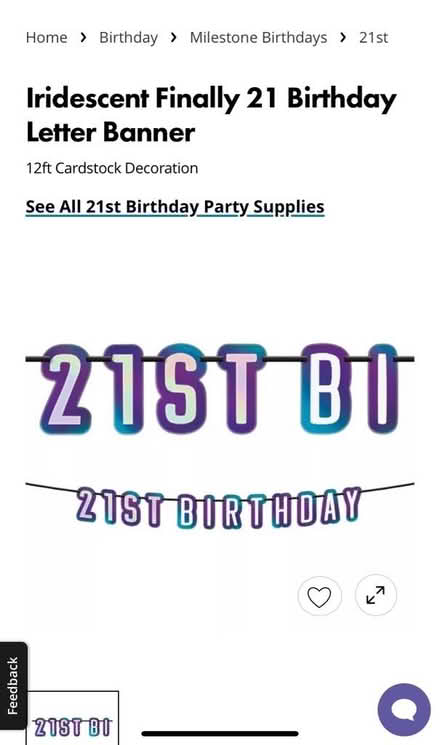 Photo of free 21st birthday decorations (West side Detroit) #3
