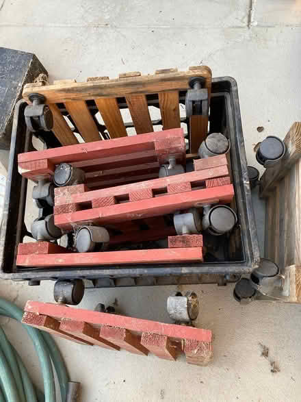 Photo of free Rolling plant stands (mini dollies) (Central San Rafael) #1