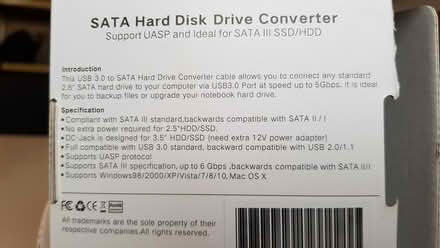 Photo of free SATA Hard Disk Drive Converter (Apsley, Hemel Hempstead, HP3) #4