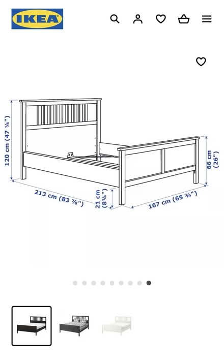 Photo of free IKEA Hemnes Queen Bed + Slats (NoMa) #2