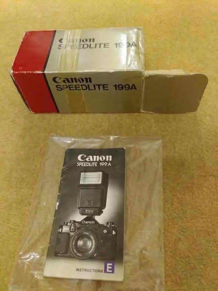 Photo of free Box and instruction book for Canon Speedlite 199A flash (Beckenham BR3) #1