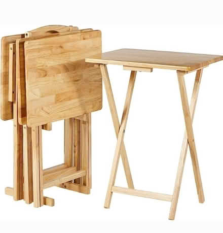 Photo of free Wooden TV Trays (Billy Graham & I-85) #1