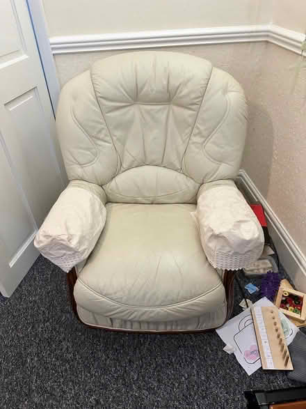 Photo of free Single leather sofa (Walsall) #2