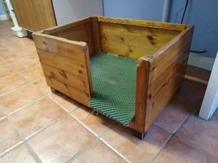 Photo of free Wooden dog bed (Reigate RH2) #1
