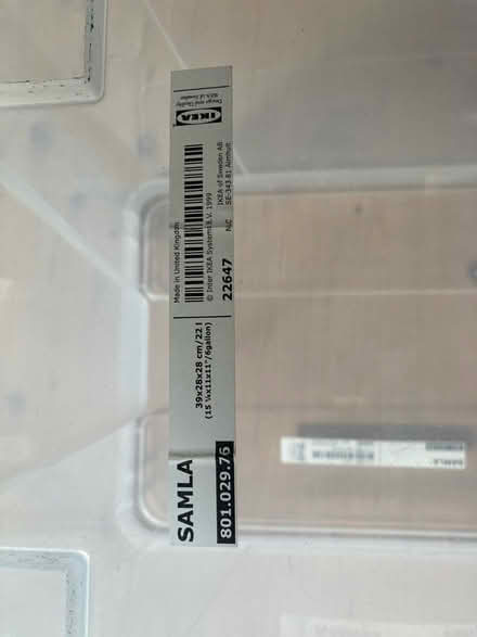 Photo of free Ikea Samla Box (Medium) (SW18) #2