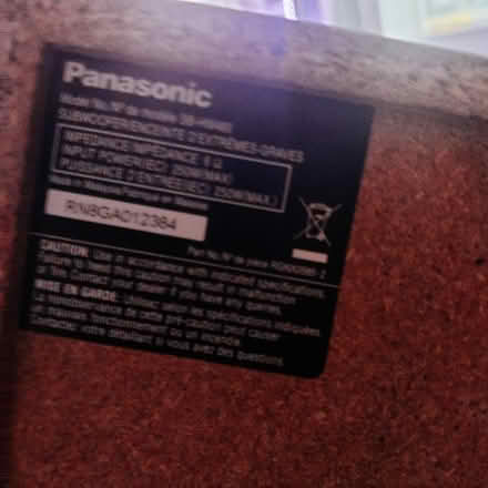 Photo of free Panasonic 5.1 speakers matching. (Ashton-U-Lyne OL6) #1