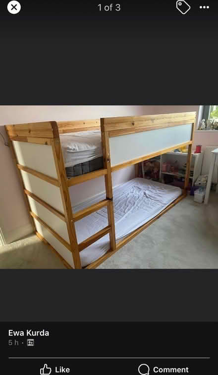 Photo of free IKEA Kura bed side extensions (Addiscombe) #1