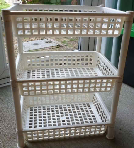 Photo of free 3-tiered plastic rack (Cheltenham GL53) #1