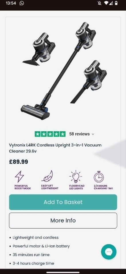 Photo of free Vytronix upright vacuum cleaner (M21 Chorlton) #1