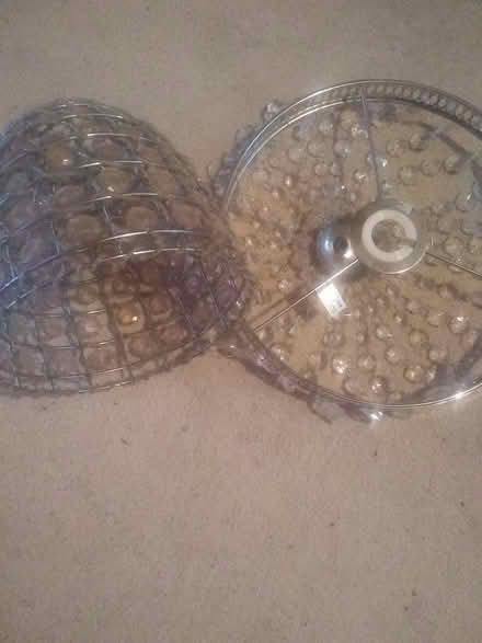 Photo of free 2 bead and metal ceiling lampshades (Northern Moor M23) #1