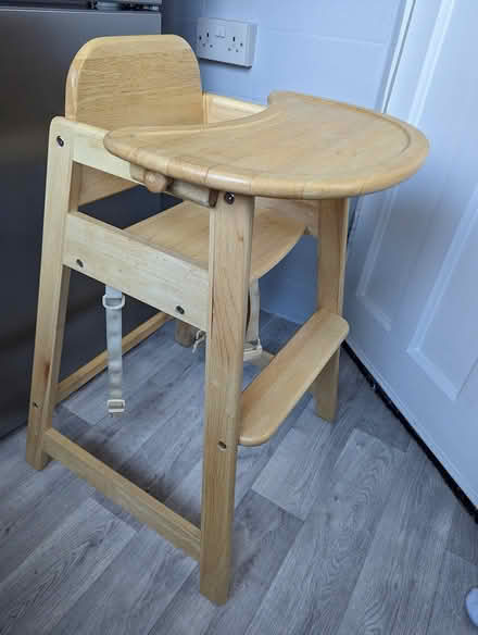 Photo of free Wooden high chair (M21 Chorlton) #2