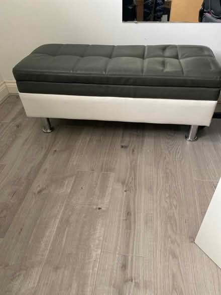 Photo of free Leather ottoman (Rainford St Helens) #1