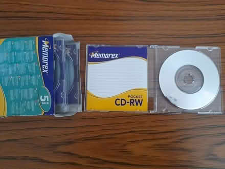 Photo of free Memorex 2 Boxes of 5 Pocket CD/RW (West Cheshunt) #2