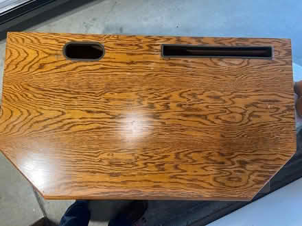 Photo of free Oak computer desk w/ keyboard tray (94086) #4
