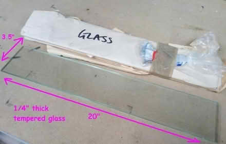 Photo of free Four narrow glass shelves (Titchfield PO14) #1