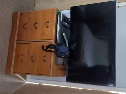Photo of free Pair of wood bedside tables (Watersplash Farm TW17) #1