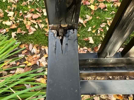 Photo of free Black bench for yard (Bethesda) #3