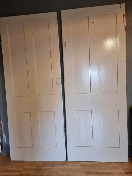 Photo of free Victorian pine cupboard doors Large (Lewisham SE13) #1