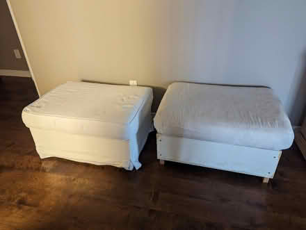 Photo of free 2 Vintage Ikea storage ottomans (Riverside Drive) #1