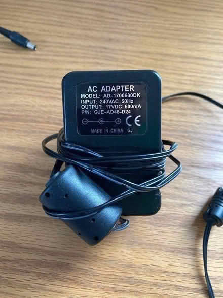 Photo of free Mains adaptor output 17V/600mA (Central Hitchin, SG5) #1