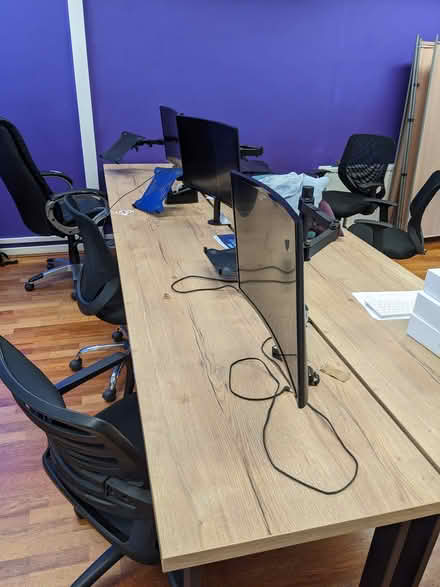 Photo of free 8 long office tables (EC2A) #1
