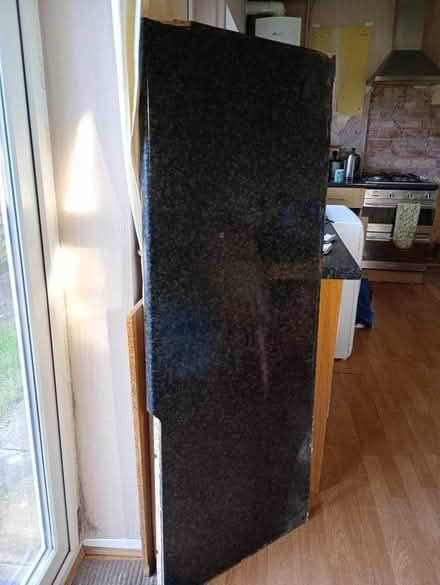 Photo of free 2 black marble effect worktops (Ashton-U-Lyne OL7) #2