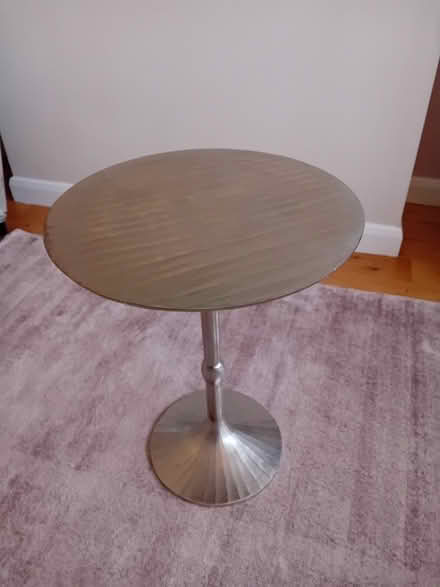 Photo of free Silver coloured lamp table (Bromborough Wirral) #3
