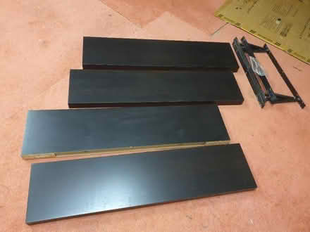 Photo of free IKEA black wooden floating shelves (Shenley Lodge MK5) #3