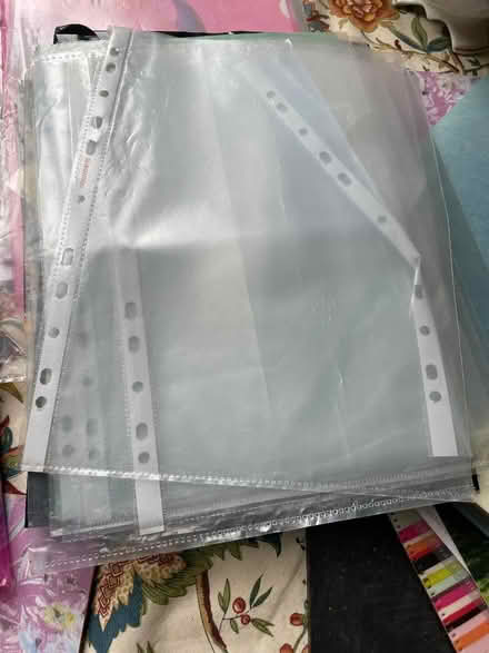 Photo of free Plastic folders and sleeves for use with files (Allerton L18) #2